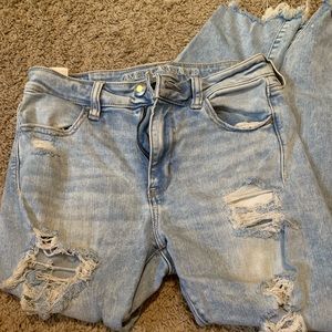 American Eagle High Rise Crop Jeans